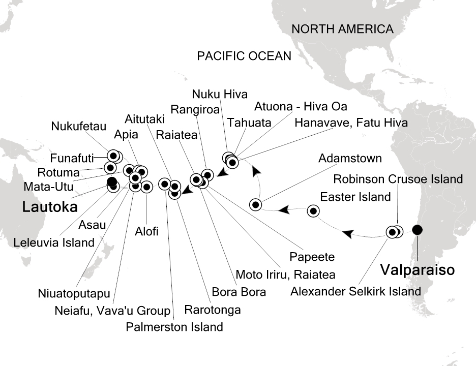 Visiting: Valparaiso, Robinson Crusoe Island, Alexander Selkirk...