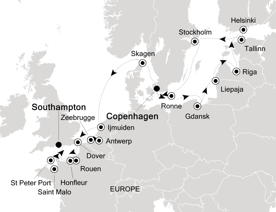 Visiting: Copenhagen, Warnemunde (Rostock), Aarhus, Aalborg,...