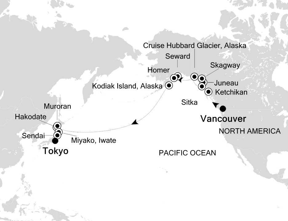 Visiting: Vancouver, Cruise Inside Passage, Ketchikan (Alaska),...