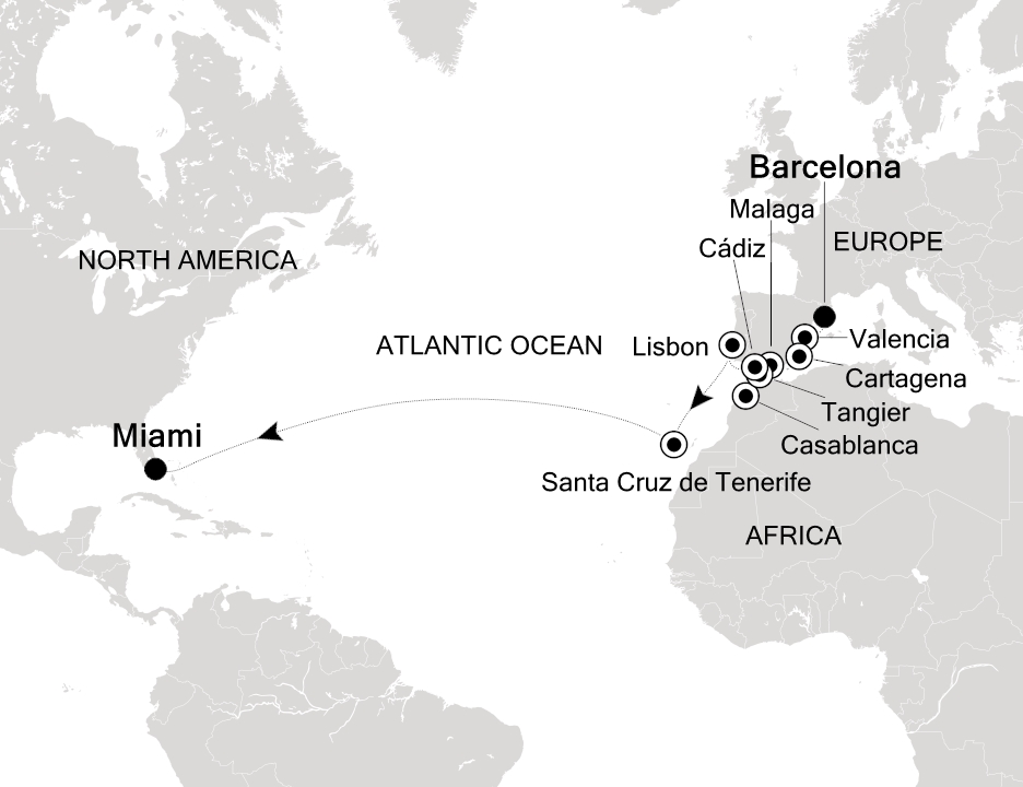 Visiting: Barcelona, Valencia, Cartagena (Spain) , Malaga (Costa...