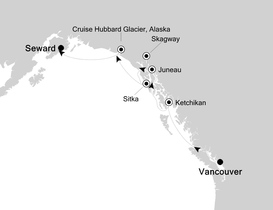 Mapa trasy rejsu