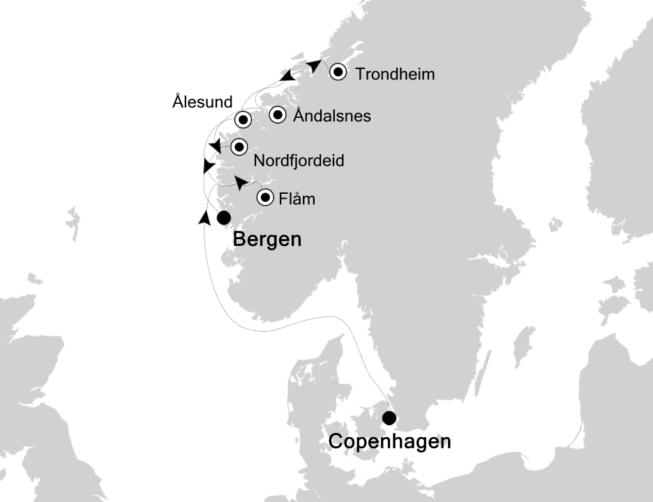Mapa trasy rejsu