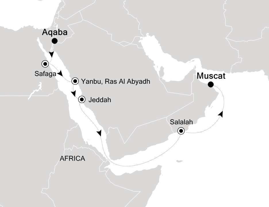 Mapa trasy rejsu