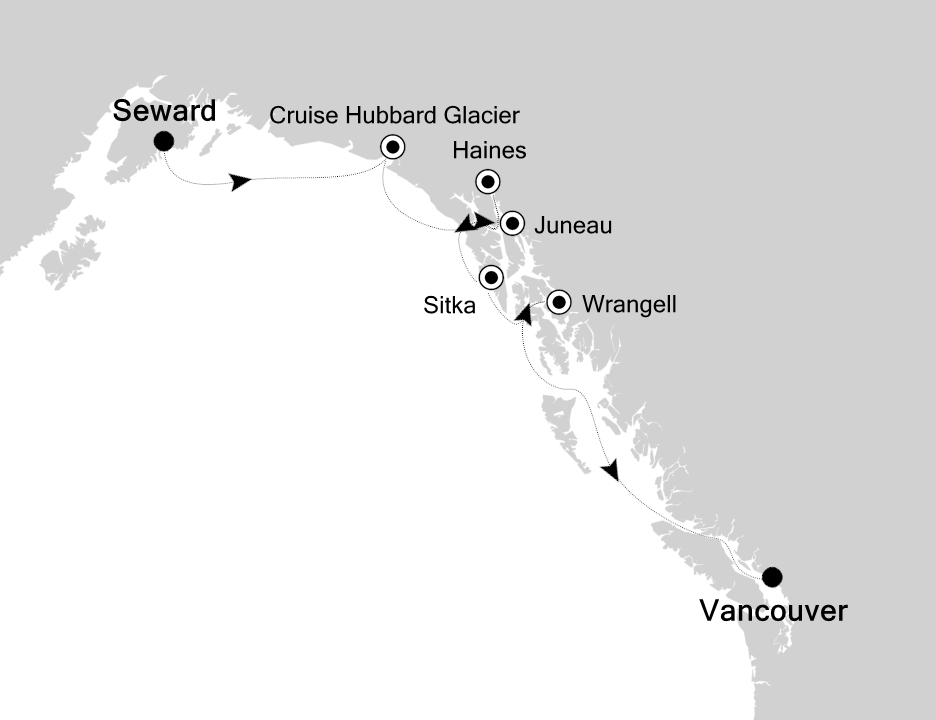 Mapa trasy rejsu