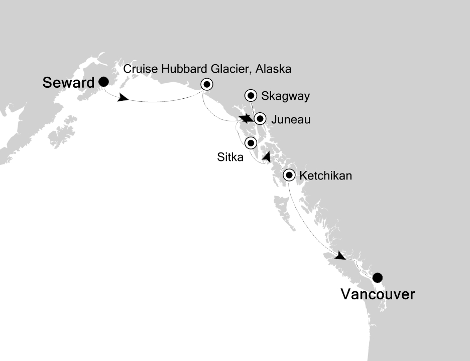 Mapa trasy rejsu