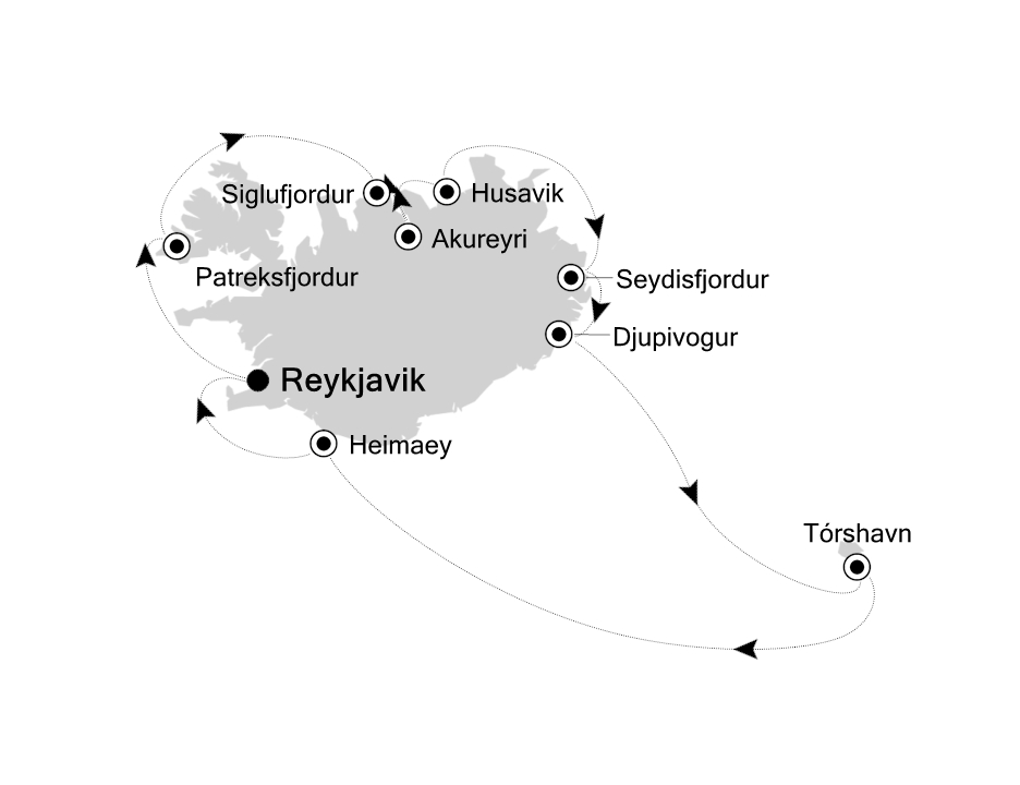 Mapa trasy rejsu