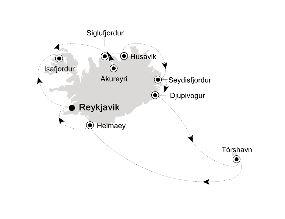 Mapa trasy rejsu