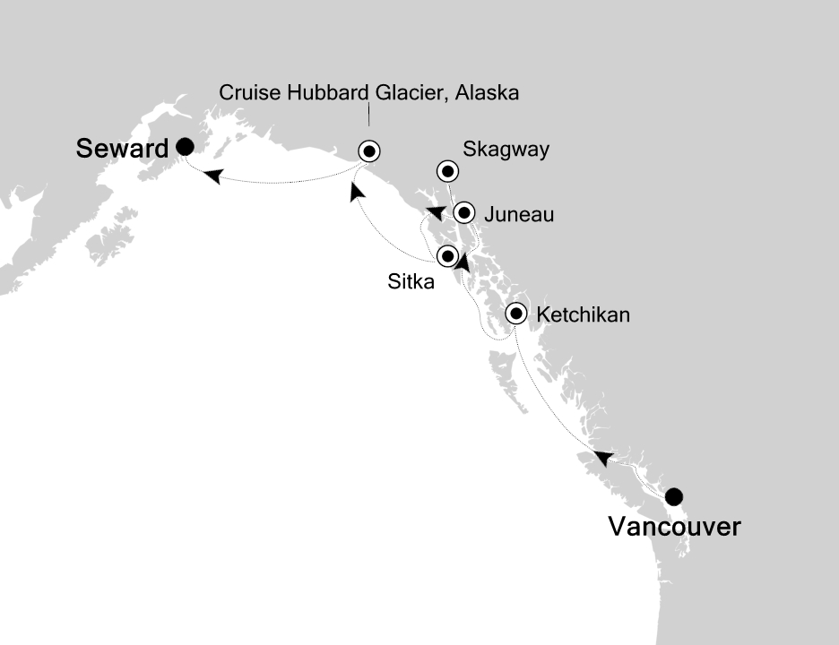 Mapa trasy rejsu