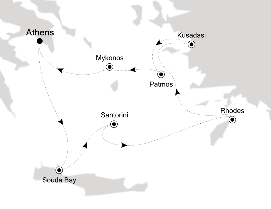 Mapa trasy rejsu