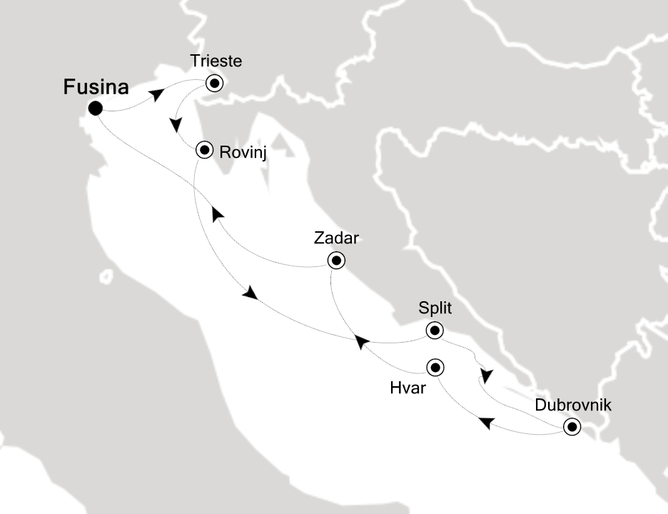 Mapa trasy rejsu