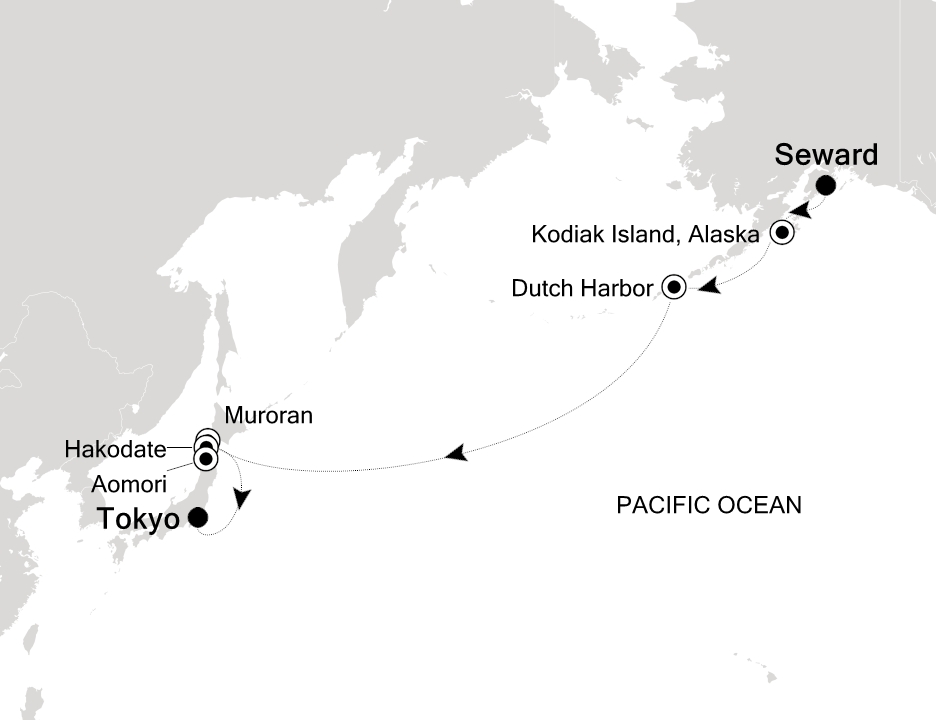 Mapa trasy rejsu