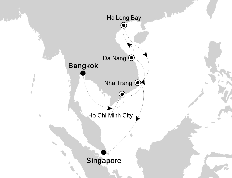 Mapa trasy rejsu