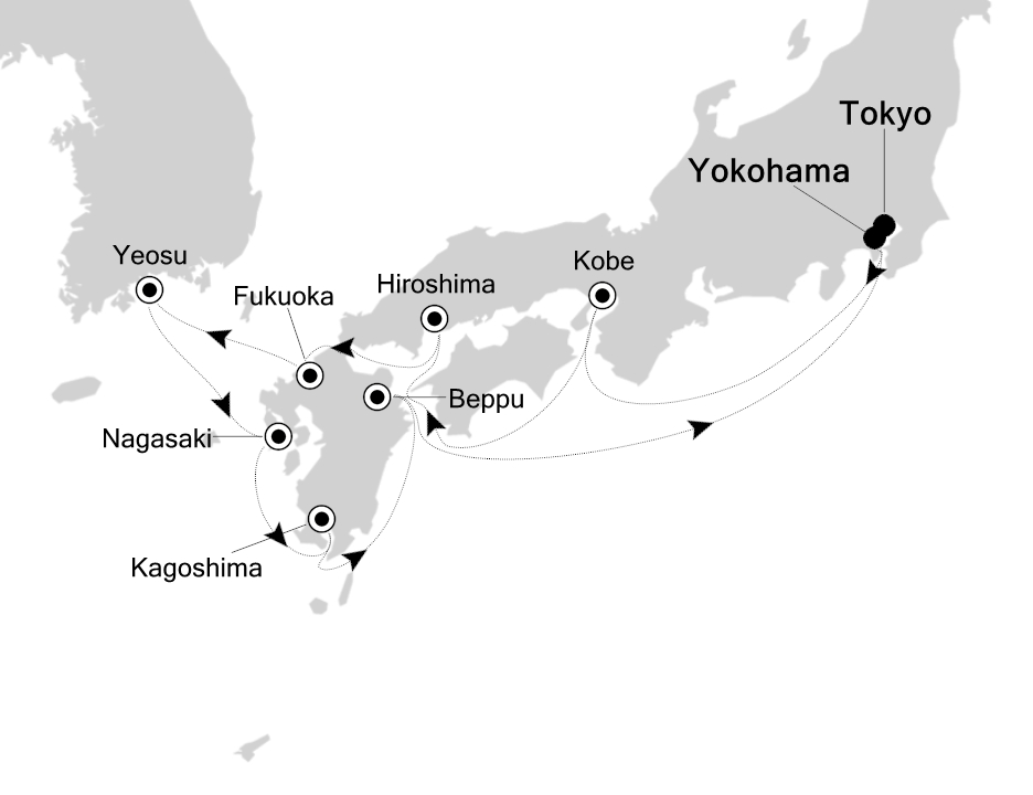 Mapa trasy rejsu