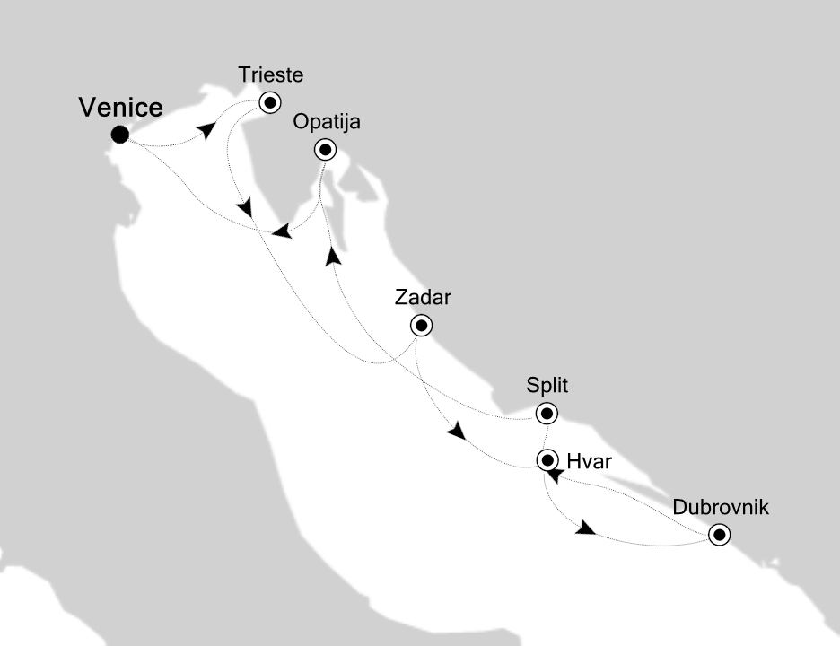 Mapa trasy rejsu