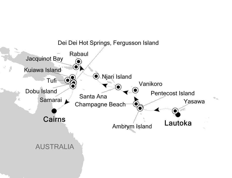 Mapa trasy rejsu