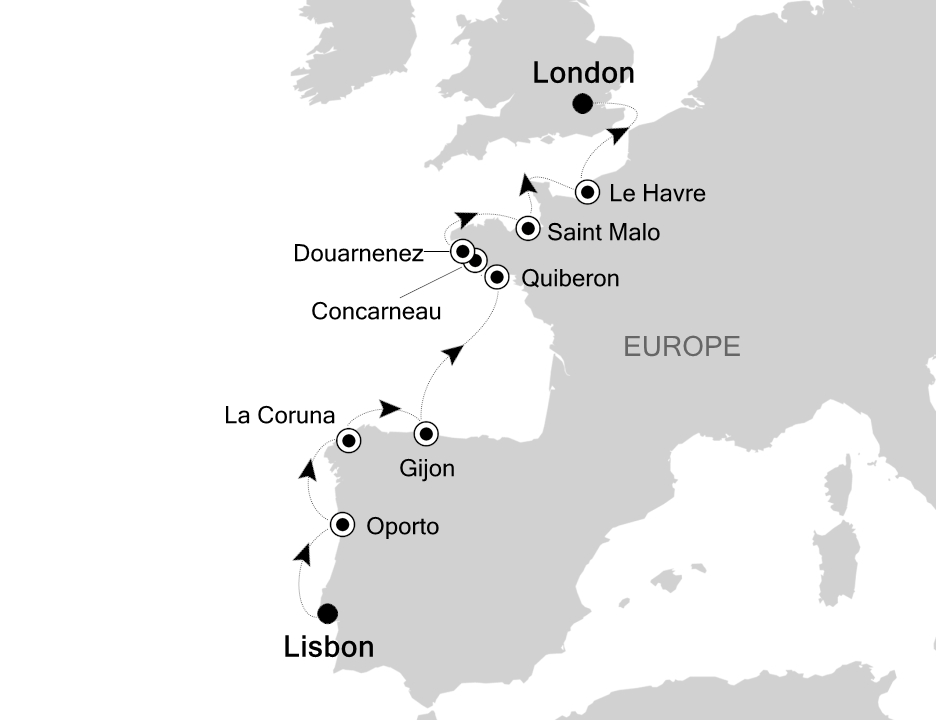 Mapa trasy rejsu