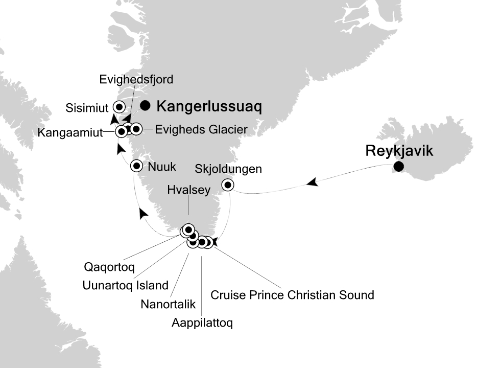 Mapa trasy rejsu