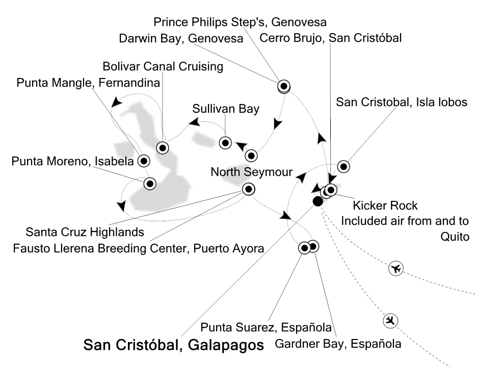 Mapa trasy rejsu