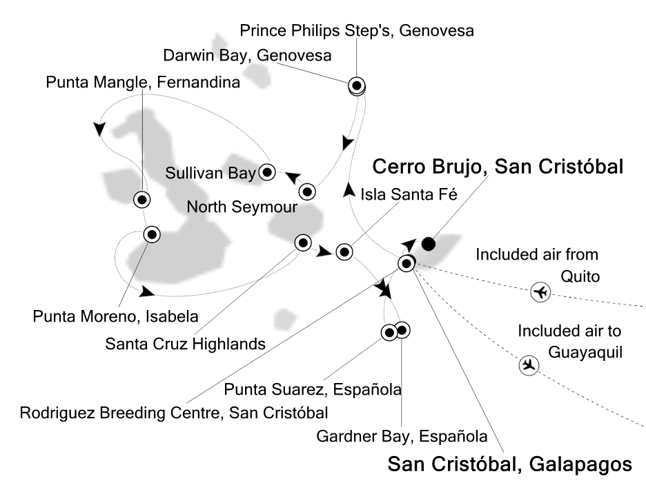 Mapa trasy rejsu