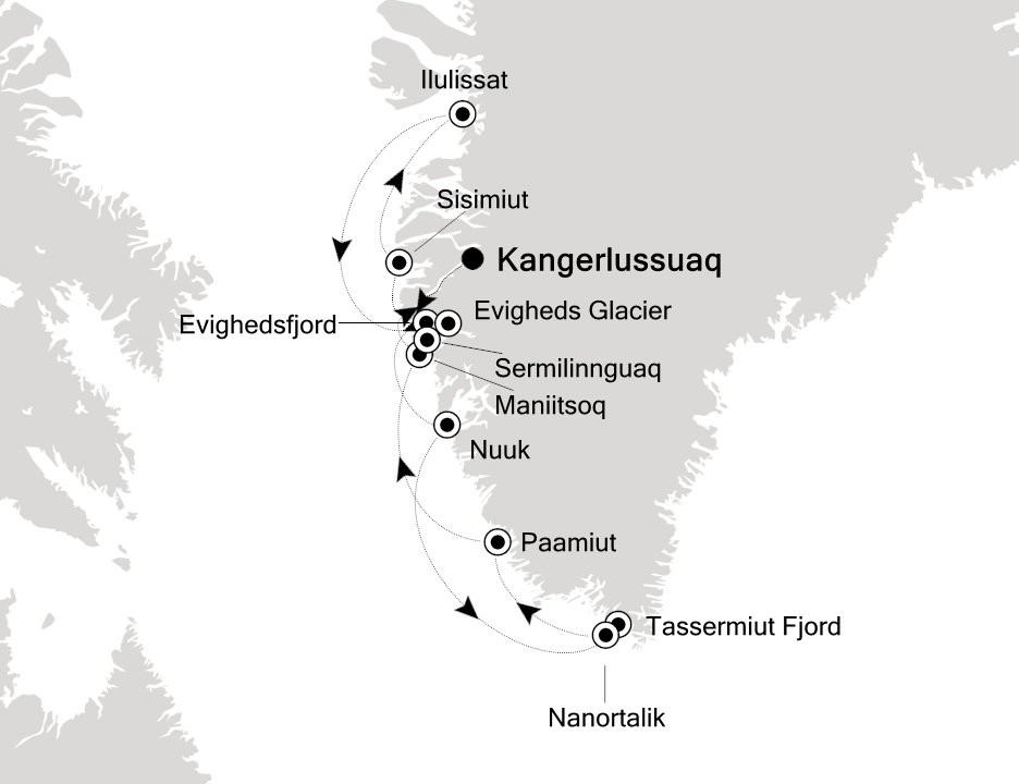 Mapa trasy rejsu