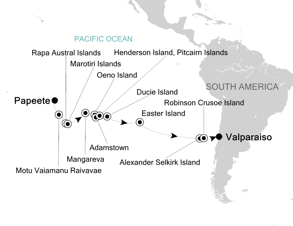 Mapa trasy rejsu